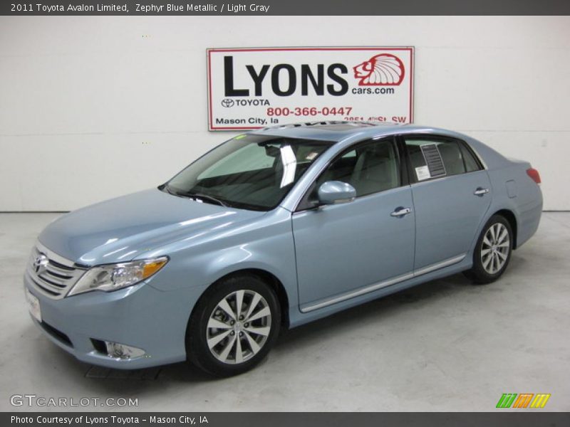 Zephyr Blue Metallic / Light Gray 2011 Toyota Avalon Limited