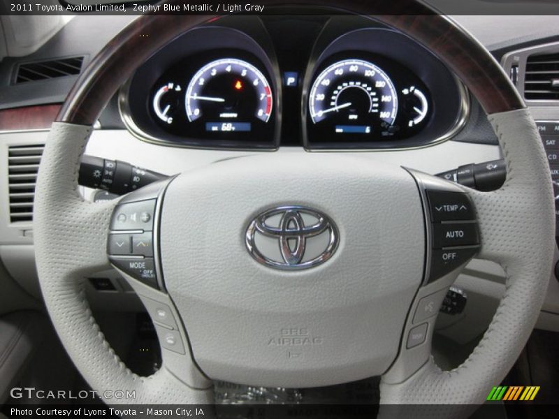 Zephyr Blue Metallic / Light Gray 2011 Toyota Avalon Limited