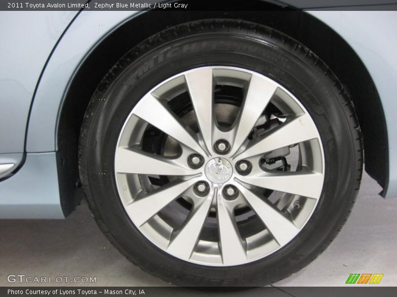 Zephyr Blue Metallic / Light Gray 2011 Toyota Avalon Limited