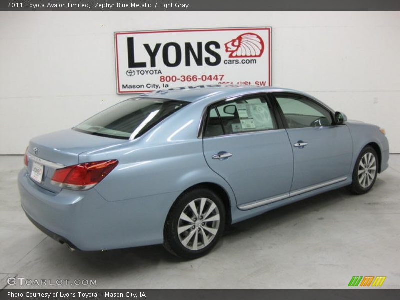 Zephyr Blue Metallic / Light Gray 2011 Toyota Avalon Limited