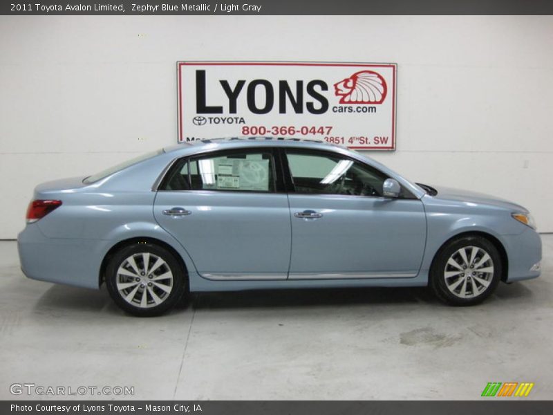 Zephyr Blue Metallic / Light Gray 2011 Toyota Avalon Limited