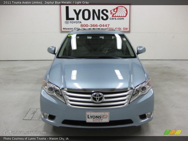 Zephyr Blue Metallic / Light Gray 2011 Toyota Avalon Limited