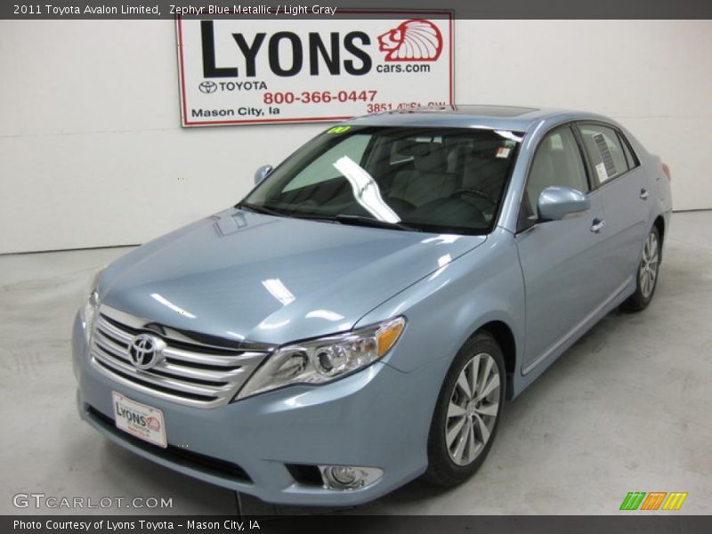 Zephyr Blue Metallic / Light Gray 2011 Toyota Avalon Limited