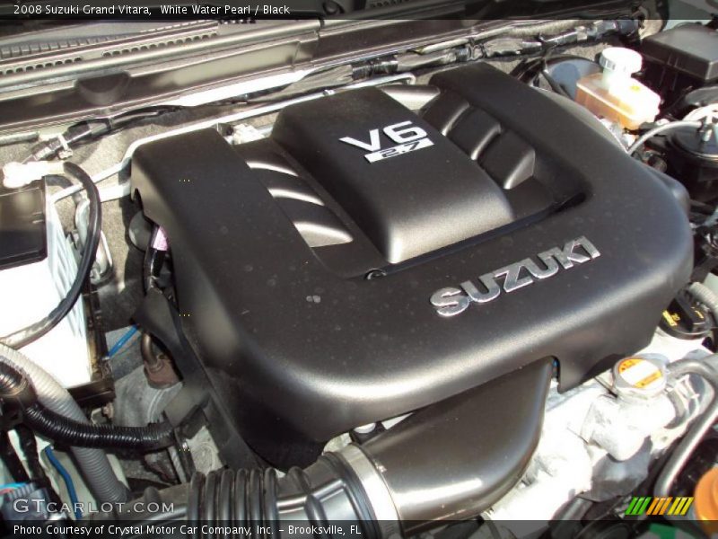 White Water Pearl / Black 2008 Suzuki Grand Vitara
