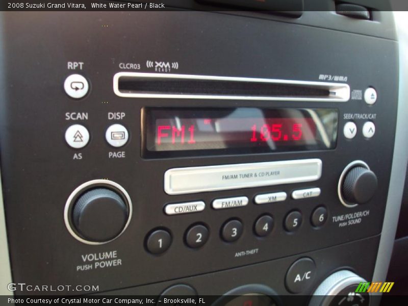 White Water Pearl / Black 2008 Suzuki Grand Vitara