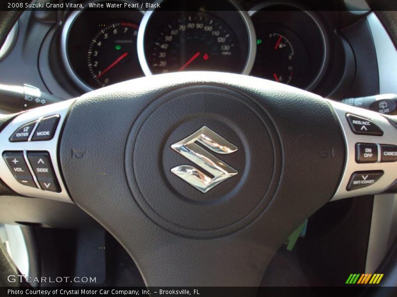 White Water Pearl / Black 2008 Suzuki Grand Vitara