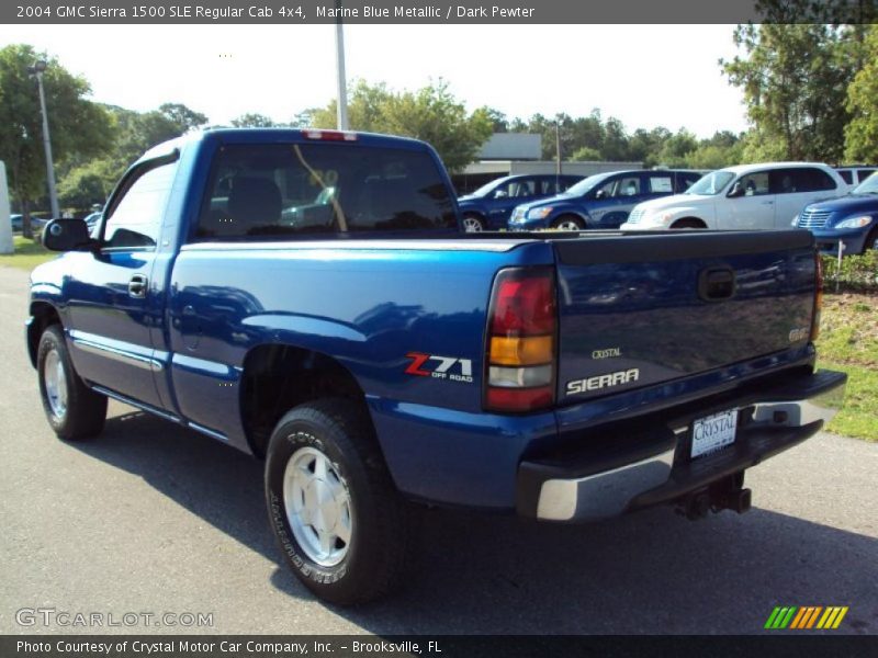 Marine Blue Metallic / Dark Pewter 2004 GMC Sierra 1500 SLE Regular Cab 4x4