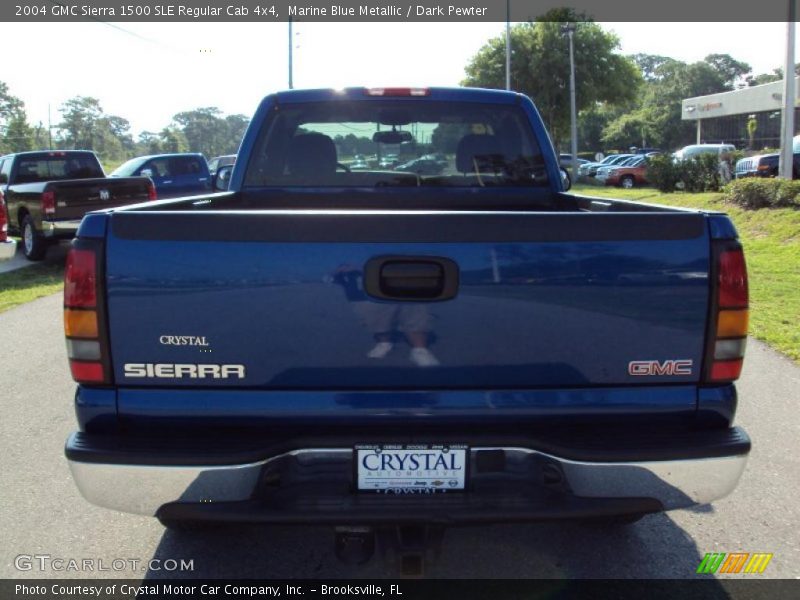 Marine Blue Metallic / Dark Pewter 2004 GMC Sierra 1500 SLE Regular Cab 4x4