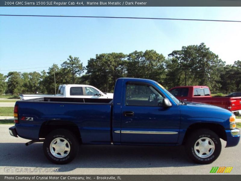 Marine Blue Metallic / Dark Pewter 2004 GMC Sierra 1500 SLE Regular Cab 4x4