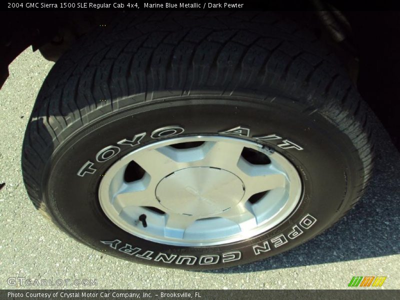 Marine Blue Metallic / Dark Pewter 2004 GMC Sierra 1500 SLE Regular Cab 4x4