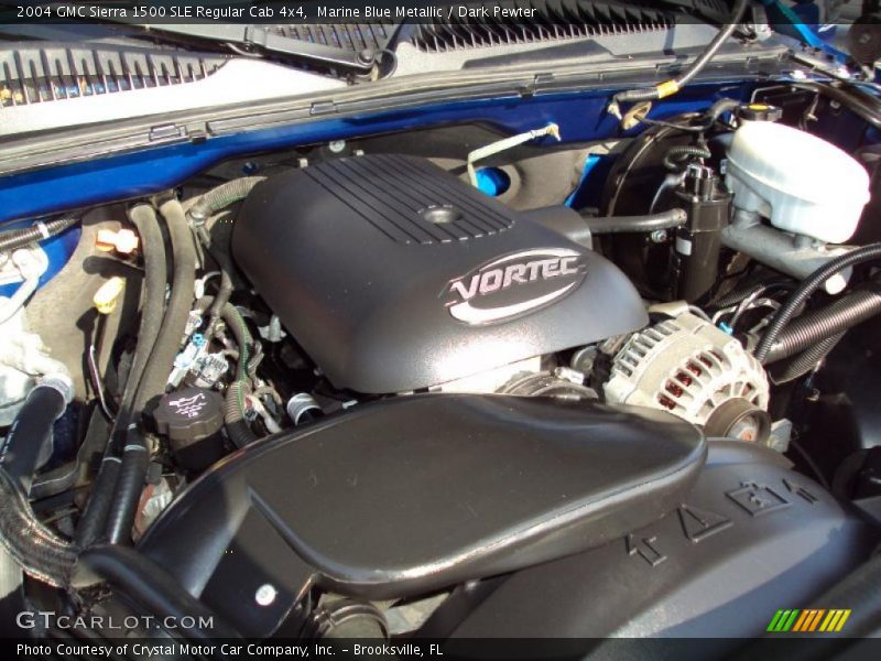 Marine Blue Metallic / Dark Pewter 2004 GMC Sierra 1500 SLE Regular Cab 4x4