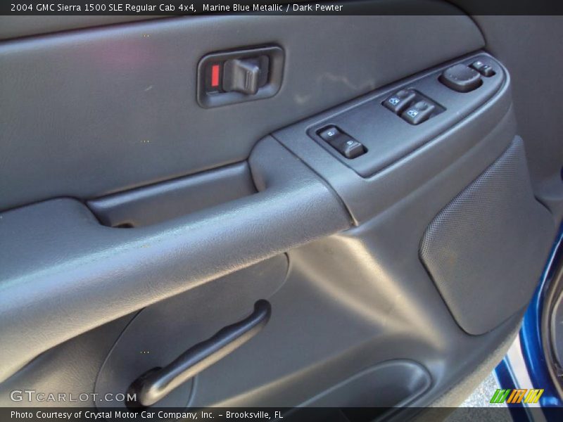 Marine Blue Metallic / Dark Pewter 2004 GMC Sierra 1500 SLE Regular Cab 4x4