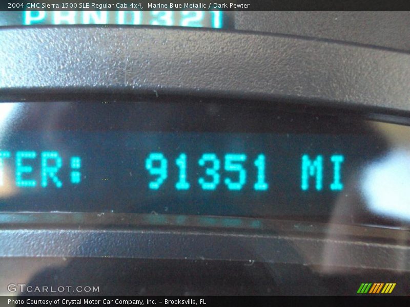 Marine Blue Metallic / Dark Pewter 2004 GMC Sierra 1500 SLE Regular Cab 4x4