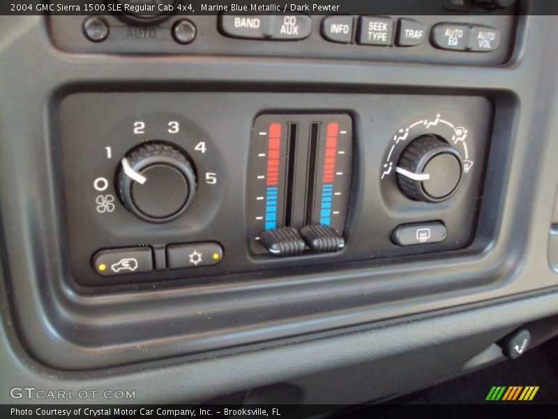 Marine Blue Metallic / Dark Pewter 2004 GMC Sierra 1500 SLE Regular Cab 4x4