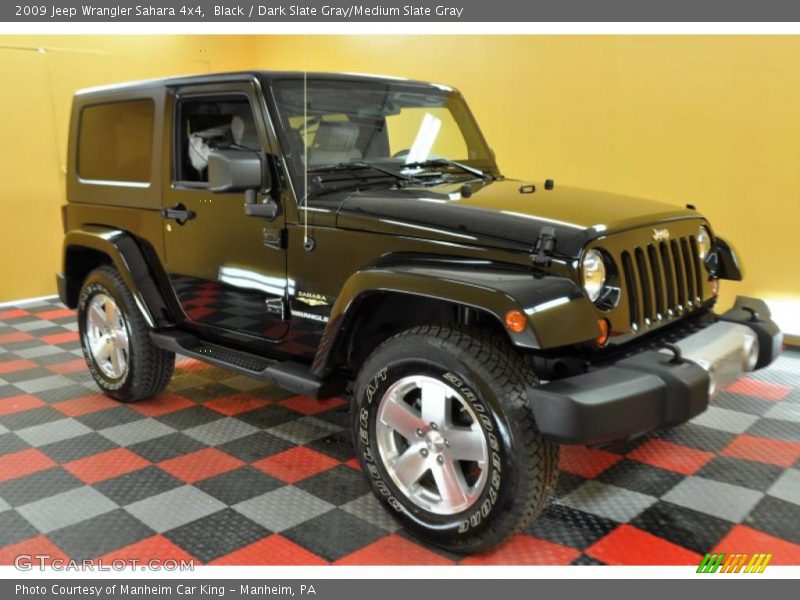 Black / Dark Slate Gray/Medium Slate Gray 2009 Jeep Wrangler Sahara 4x4