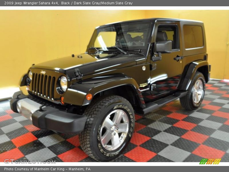 Black / Dark Slate Gray/Medium Slate Gray 2009 Jeep Wrangler Sahara 4x4