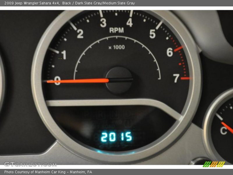 Black / Dark Slate Gray/Medium Slate Gray 2009 Jeep Wrangler Sahara 4x4