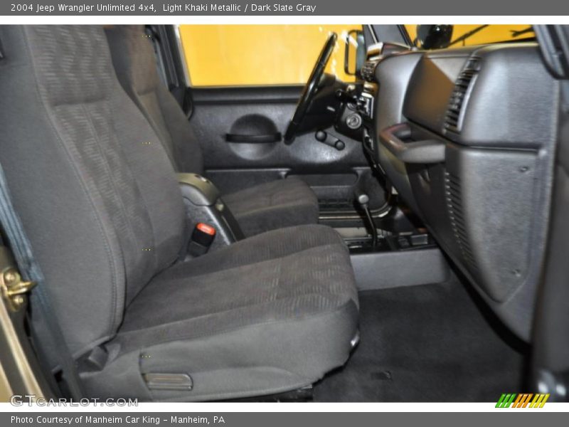 Light Khaki Metallic / Dark Slate Gray 2004 Jeep Wrangler Unlimited 4x4
