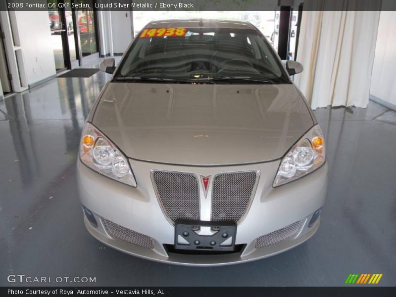 Liquid Silver Metallic / Ebony Black 2008 Pontiac G6 GXP Sedan