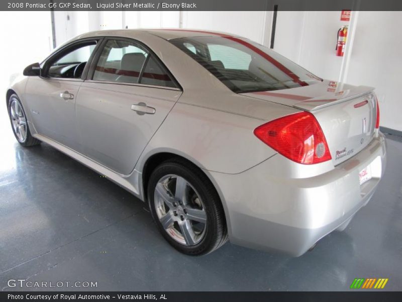 Liquid Silver Metallic / Ebony Black 2008 Pontiac G6 GXP Sedan