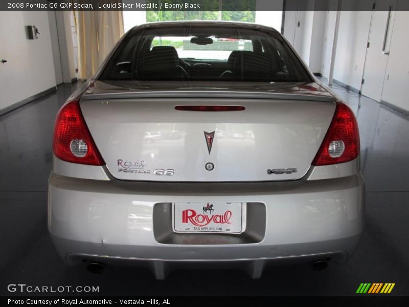 Liquid Silver Metallic / Ebony Black 2008 Pontiac G6 GXP Sedan