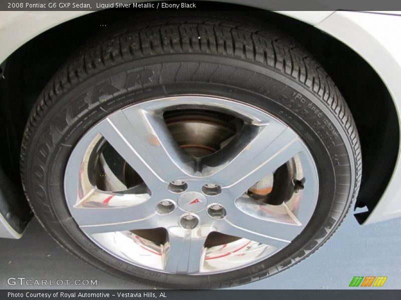 Liquid Silver Metallic / Ebony Black 2008 Pontiac G6 GXP Sedan