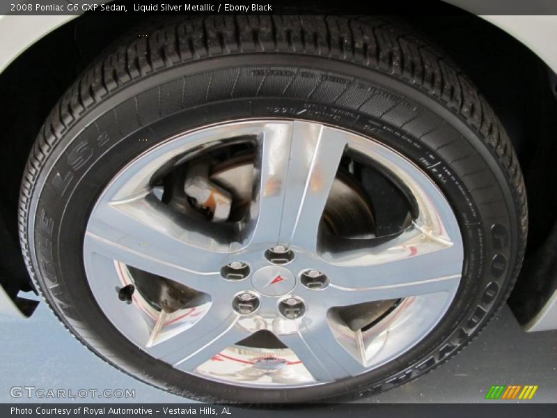 Liquid Silver Metallic / Ebony Black 2008 Pontiac G6 GXP Sedan