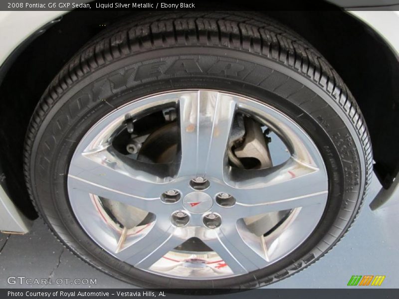 Liquid Silver Metallic / Ebony Black 2008 Pontiac G6 GXP Sedan