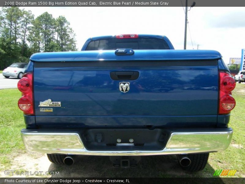 Electric Blue Pearl / Medium Slate Gray 2008 Dodge Ram 1500 Big Horn Edition Quad Cab