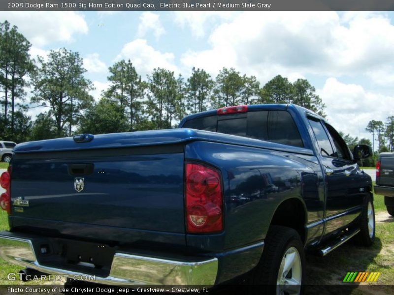 Electric Blue Pearl / Medium Slate Gray 2008 Dodge Ram 1500 Big Horn Edition Quad Cab