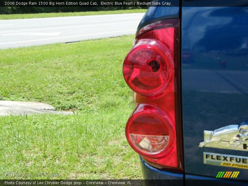Electric Blue Pearl / Medium Slate Gray 2008 Dodge Ram 1500 Big Horn Edition Quad Cab