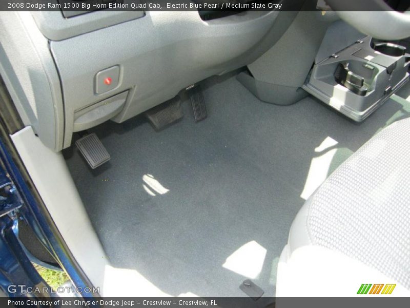 Electric Blue Pearl / Medium Slate Gray 2008 Dodge Ram 1500 Big Horn Edition Quad Cab