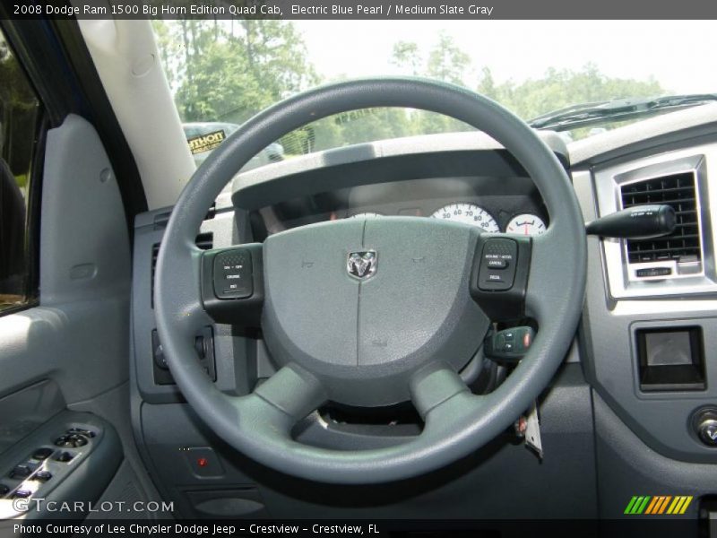 Electric Blue Pearl / Medium Slate Gray 2008 Dodge Ram 1500 Big Horn Edition Quad Cab
