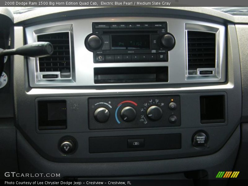 Electric Blue Pearl / Medium Slate Gray 2008 Dodge Ram 1500 Big Horn Edition Quad Cab