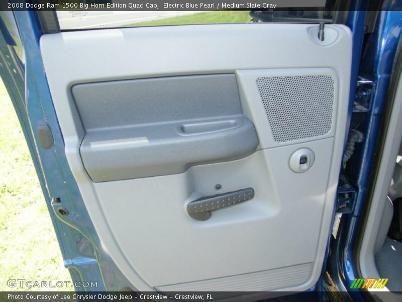 Electric Blue Pearl / Medium Slate Gray 2008 Dodge Ram 1500 Big Horn Edition Quad Cab