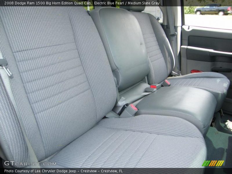 Electric Blue Pearl / Medium Slate Gray 2008 Dodge Ram 1500 Big Horn Edition Quad Cab