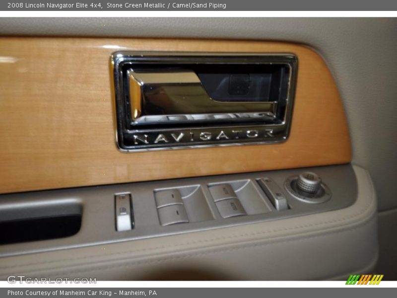Stone Green Metallic / Camel/Sand Piping 2008 Lincoln Navigator Elite 4x4