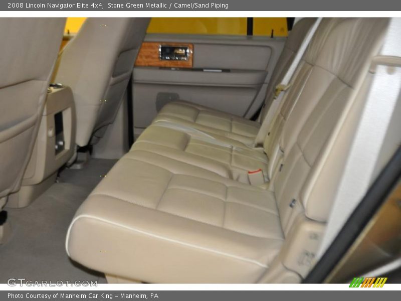 Stone Green Metallic / Camel/Sand Piping 2008 Lincoln Navigator Elite 4x4