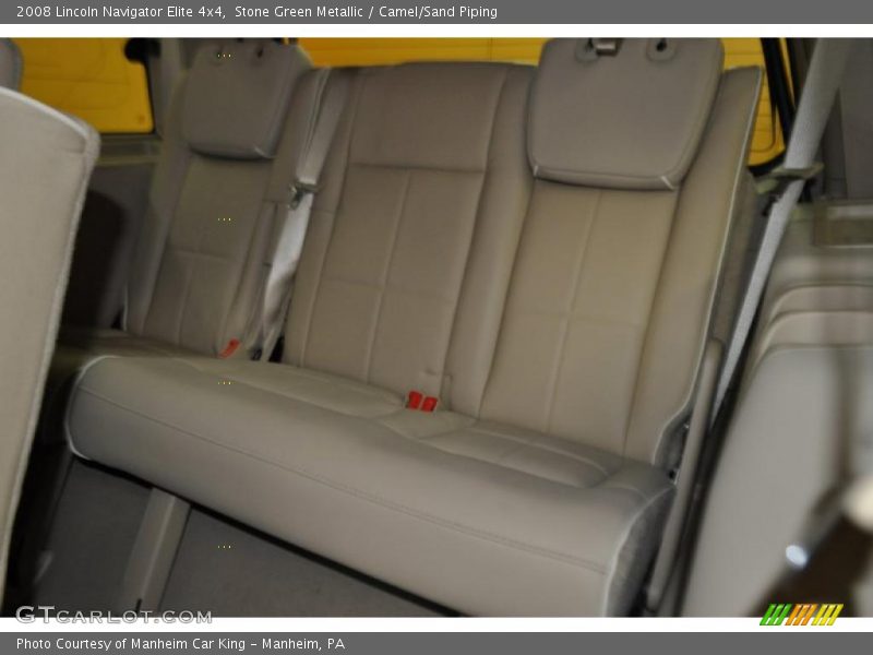 Stone Green Metallic / Camel/Sand Piping 2008 Lincoln Navigator Elite 4x4