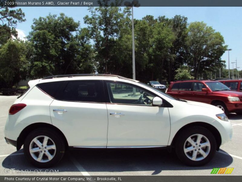 Glacier Pearl / Beige 2009 Nissan Murano S AWD