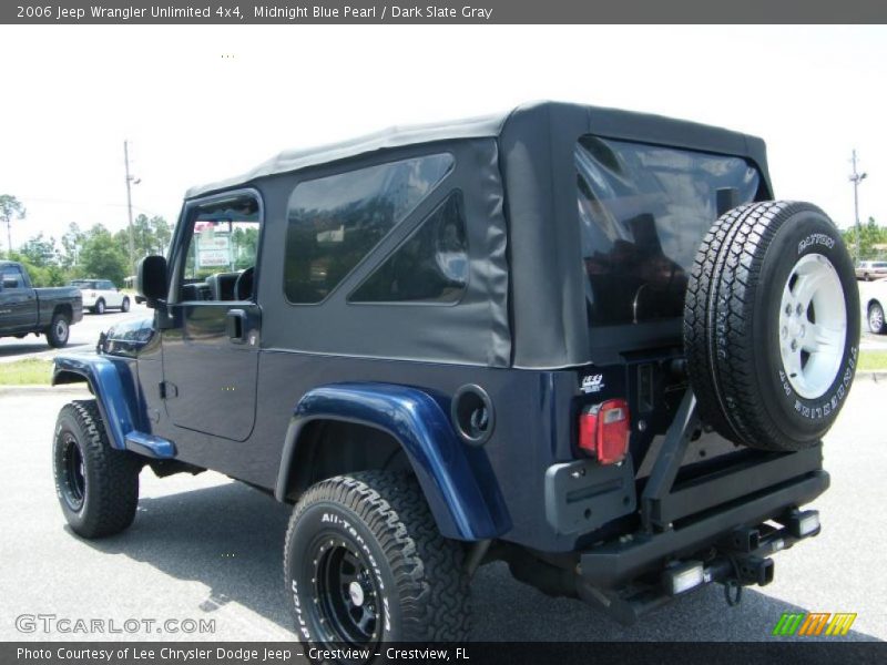 Midnight Blue Pearl / Dark Slate Gray 2006 Jeep Wrangler Unlimited 4x4