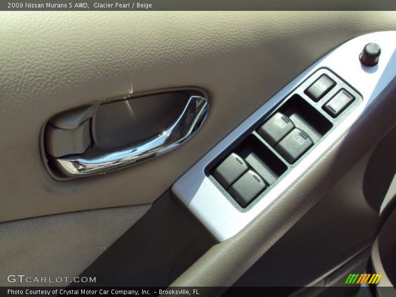 Glacier Pearl / Beige 2009 Nissan Murano S AWD