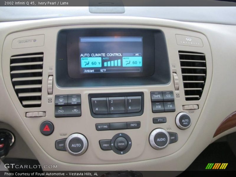 Ivory Pearl / Latte 2002 Infiniti Q 45