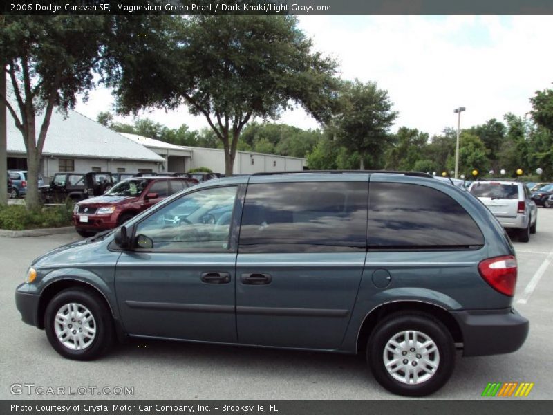 Magnesium Green Pearl / Dark Khaki/Light Graystone 2006 Dodge Caravan SE