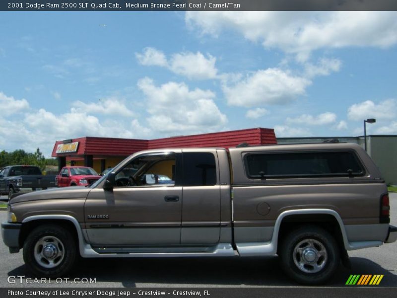 Medium Bronze Pearl Coat / Camel/Tan 2001 Dodge Ram 2500 SLT Quad Cab