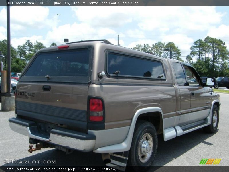Medium Bronze Pearl Coat / Camel/Tan 2001 Dodge Ram 2500 SLT Quad Cab