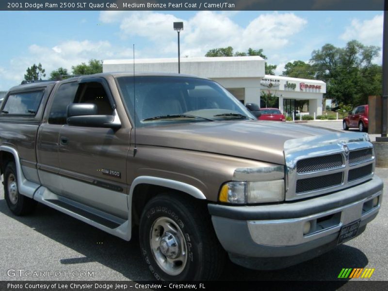 Medium Bronze Pearl Coat / Camel/Tan 2001 Dodge Ram 2500 SLT Quad Cab