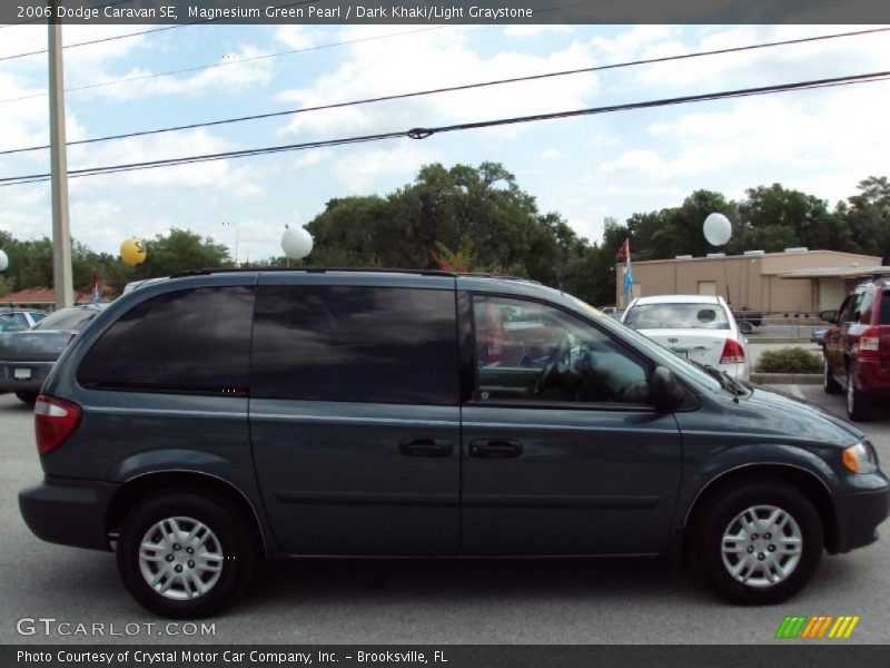 Magnesium Green Pearl / Dark Khaki/Light Graystone 2006 Dodge Caravan SE