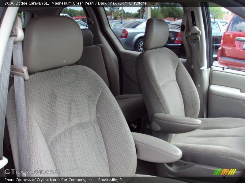 Magnesium Green Pearl / Dark Khaki/Light Graystone 2006 Dodge Caravan SE