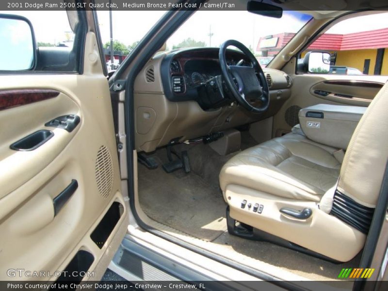 Medium Bronze Pearl Coat / Camel/Tan 2001 Dodge Ram 2500 SLT Quad Cab